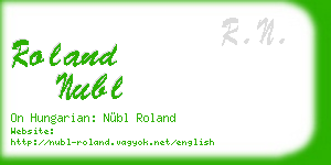roland nubl business card